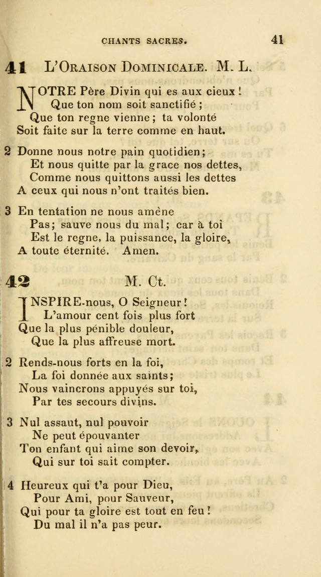 French Psalms, Hymns and Spiritual Songs: with a pure prose pronunciation,  in accordance with the usage of the cognate languages page 44